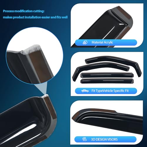 in Channel Window Visors for Dodge Grand Caravan 2008 (Grand Caravan 2008-2023)