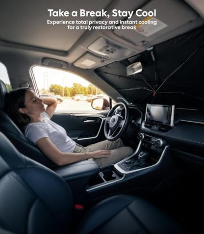 Car Windshield Sun Shade Umbrella (A10 55 *32.3 in)