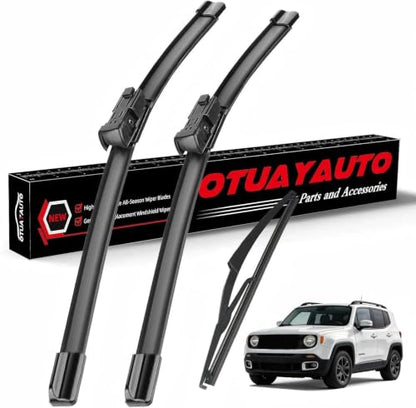 Windshield Wiper Blades Replacement for Jeep Renegade 2015 (22"+20"+10")