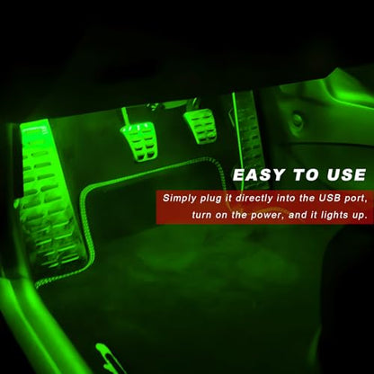 Car Interior LED Lights (Green)