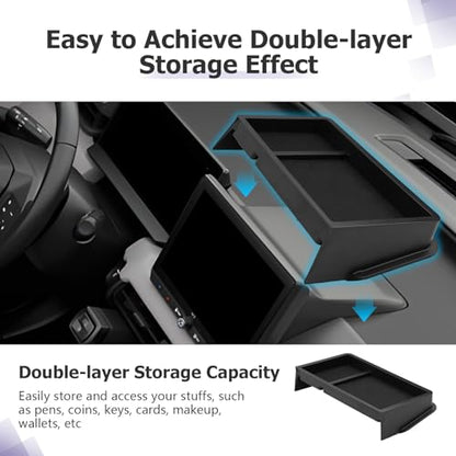 2026 RAV 4 Dashboard Storage Tray Compatible with 2026 Toyota RAV 4 Accessories Behind Screen Organizer 2026 RAV4 Limited