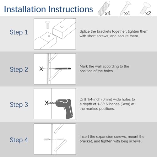 Skateboard Rack Wall Mount (4-floor black)
