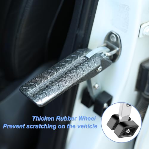Foldable Car Door Step Stand Pedal (Evolution Pro Series / Black)