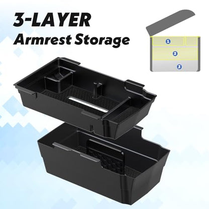Center Console Organizer Armrest Storage for 2023 (2PCS)