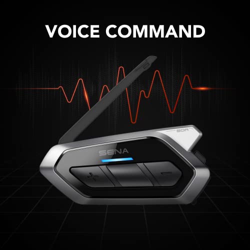 50R 3 Button Motorcycle Bluetooth Headset w (Single Pack)