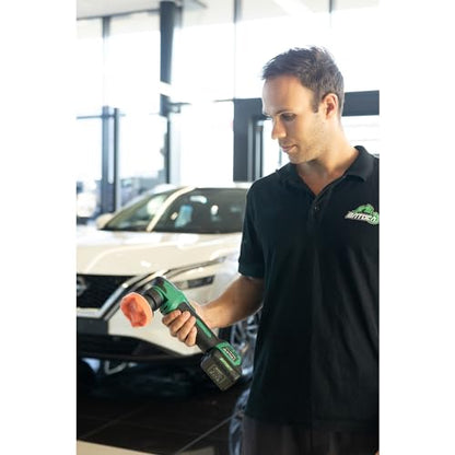 S4 Cordless Car Buffer Polisher Rotary Polisher & Dual Action Polisher with 2pcs 12V 2.5Ah Batteries 1&3inch Mini Car Detailing Polishing Kit (S4 Simplified set)