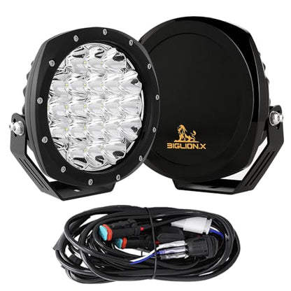 7Inch Round LED Offroad Lights Driving Lights for Pickup Trucks (White 6000K / 7Inch)