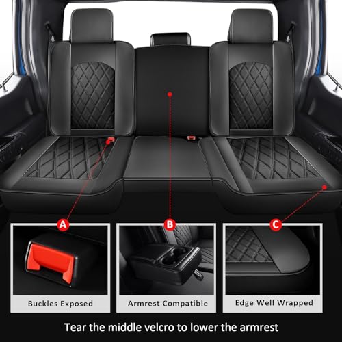 Truck Seat Covers for 2009 (Black / Full Set (Curved Back))