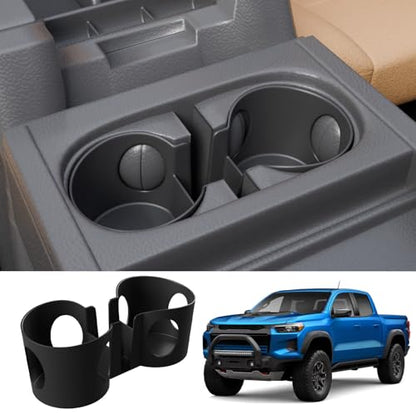 Cup Holder Compatible with 2023 (Compatible with 2023+ Chevy Colorado Black)
