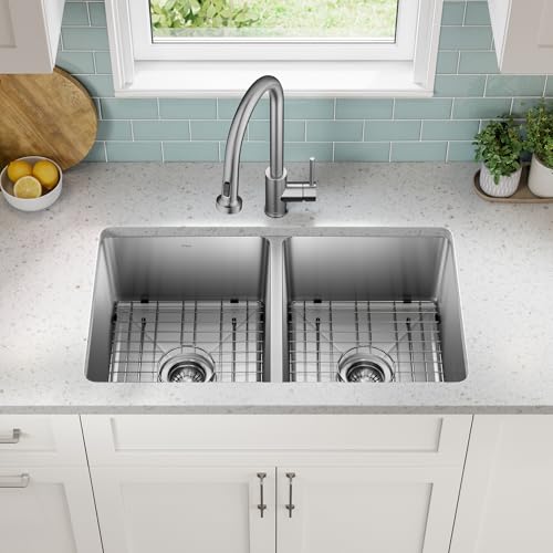 Fairlane 33 inch Undermount Double Bowl 18 (33 Inch / Double Bowl — Undermount)
