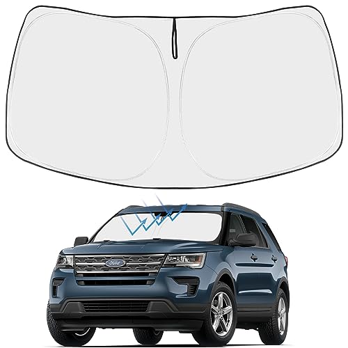 Custom Fit Car Windshield Sun Shade for 2016 (2016-2019 Ford Explorer)