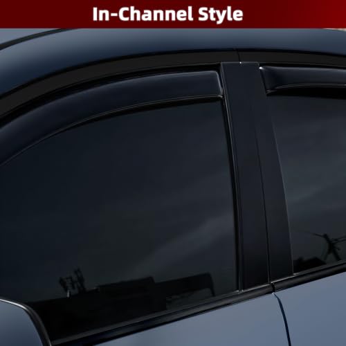 4PCS in Channel Window Visors Rain Guards 4pcs Fit for GMC Acadia 2017 (For 2017-2023 Acadia)