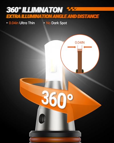 9004 Bulbs 36000LM Brighter (White / 9004)