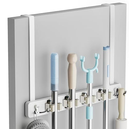 Broom Holder Door Mount (White)