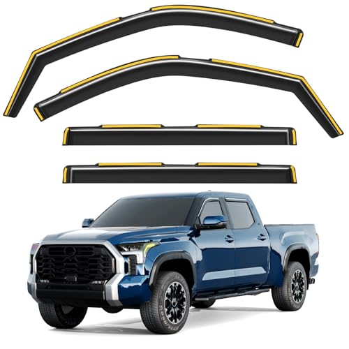 Window Visors Rain Guards for Toyota Tundra 2022 (Fit for 2022-2026 Toyota Tundra)