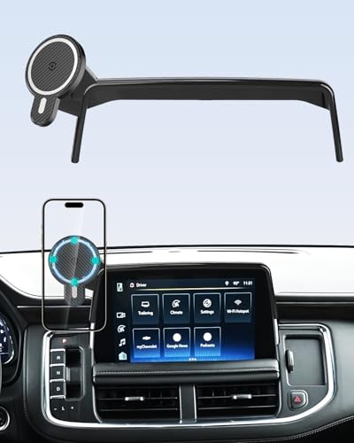 Magnetic Car Phone Mount for 2021 (Tahoe/Suburban/GMC Yukon/GMC Yukon XL 2021-2024 / Magsafe+ Wireless Charger)