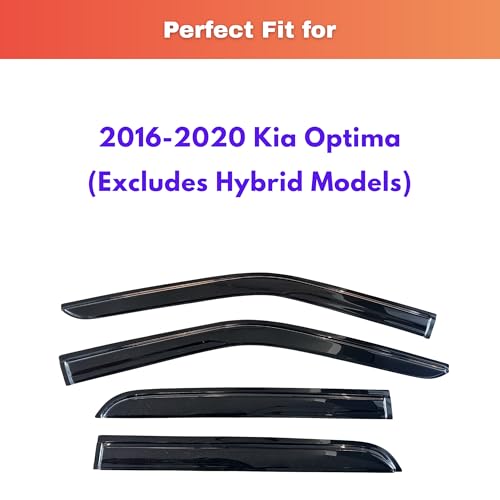 Rain Guards Window Visors for 2016 (2016-2020 Optima)