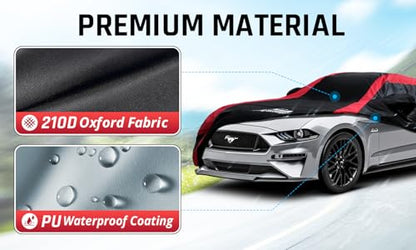 Car Cover Waterproof Custom Fit for Ford Mustang 1994 (Custom Fit - Ford Mustang)