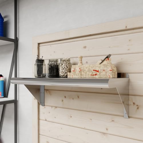 10 in. x 24 in. Stainless Steel Wall Mount Shelf (10 in. x 24 in.)
