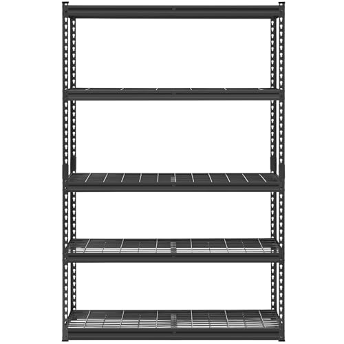 Storage Shelves (Black / 18" D x 48" W x 72" H)