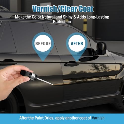 White Car Paint Touch Up (Pure White+Varnish)