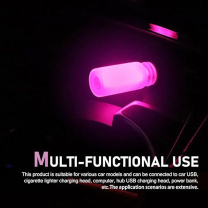 Car USB Atmosphere Lamp (1 PC / Pink)
