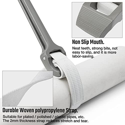 Strap Wrench 18" Handle (18 Inch / Grey)