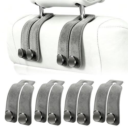 Car Headrest Hooks (Gray)