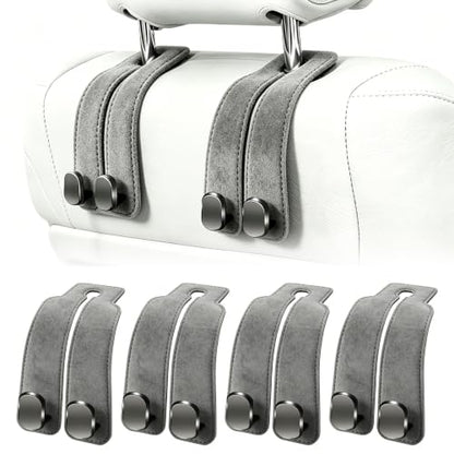 Car Headrest Hooks (Gray)
