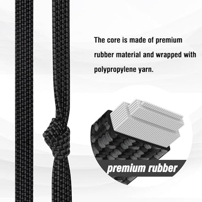 Bungee Cords with Hooks Heavy Duty (60 Inch / 4pcs Black)