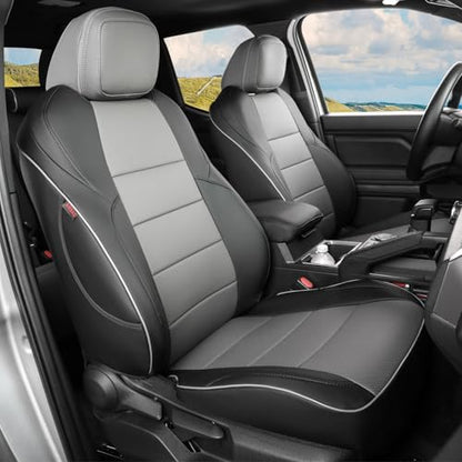 Tacoma Car Seat Covers Custom Fit for Toyota Tacoma (Leather (Black/Gray) / 2024-2026 Tacoma (Petrol) Full Set)