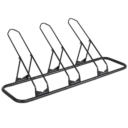 Bicycle Floor Parking Rack Stand (3 Bikes / Adjustable for Fat Bike)