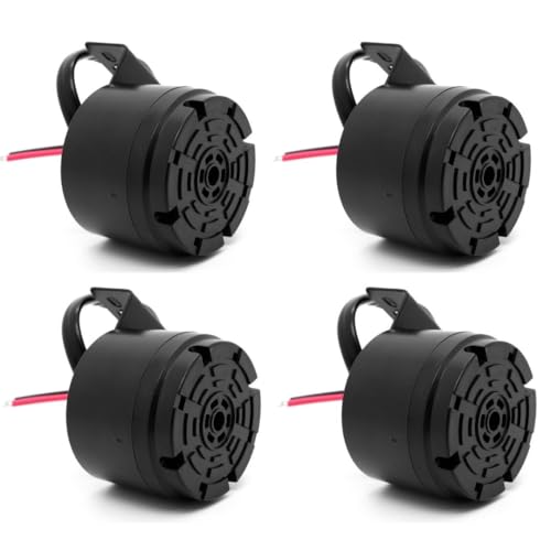 Universal 12 24V 100dB Waterproof Back (Black-4 PCS)