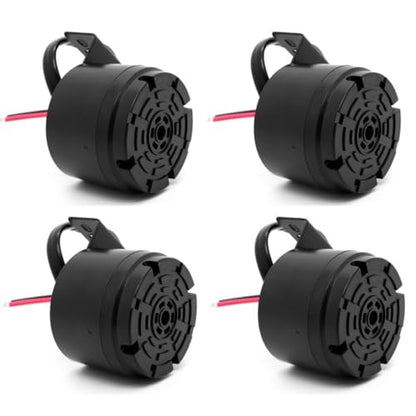 Universal 12 24V 100dB Waterproof Back (Black-4 PCS)