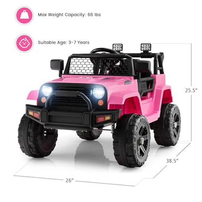 Kids Ride On Truck (Pink)