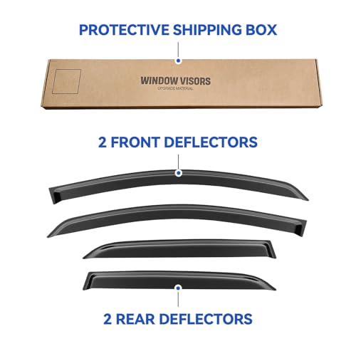 Window Visors Rain Guards for 2018 2019 2020 2021 2022 Ford EcoSport (2018-2022 Ford Ecosport)