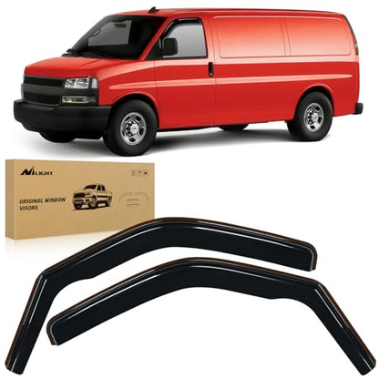in Channel Rain Guards for Express (1996-2014 Chevy Express Van 1500)