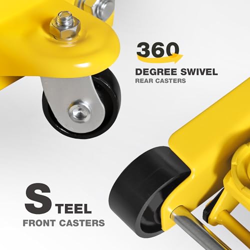 2.5 Ton Trolley Jack Hydraulic Low Profile Floor Jack for Cars Lift with Single Piston Lift Pump (Steel / 2.5T low profile single pump)