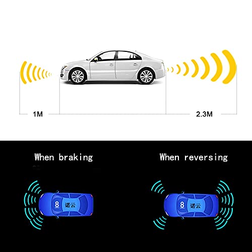 Car Parking Sensors Kit Reverse Radar parktronic System Auto Electronics Vehicle Back Assistant Reverse 8 Sensor (Silver)