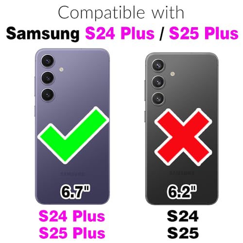 Compatible with Samsung Galaxy S24 Plus (Purple / for S25 Plus)