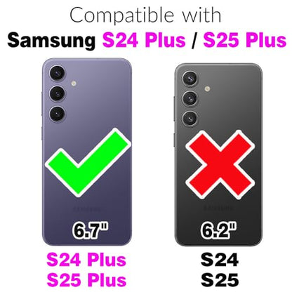Compatible with Samsung Galaxy S24 Plus (Purple / for S25 Plus)