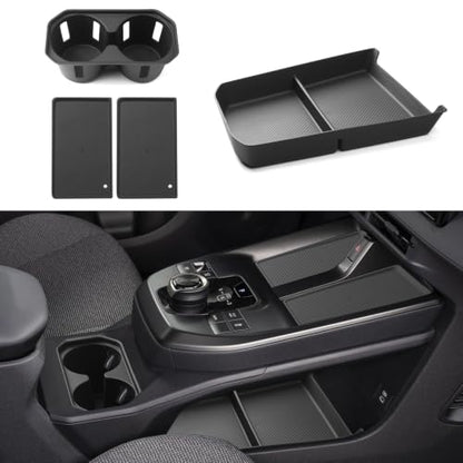for Toyota bZ bZ4X 2026 Center Console Organizer Cup Holder