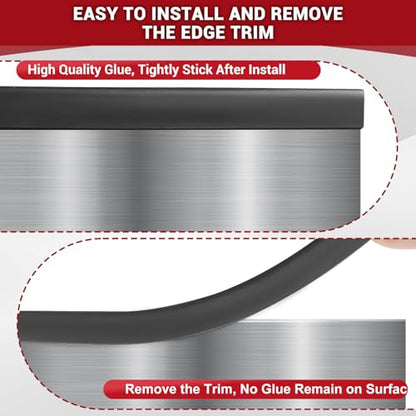 Rubber Edge Trim (Fit 3/16" - L20' / Black)