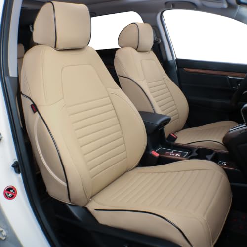 Car Accord LX Seat Covers 2023 (Beige / 2023-2026 LX,Solid No Split Rear Backrest)