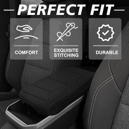 Armrest Cover for GMC Terrain 2025 2026 (30) 25+ |Terrain| Black, Regular)