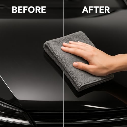 Paks Edgeless Microfiber Towels for Cars (16 x 16 Inch)
