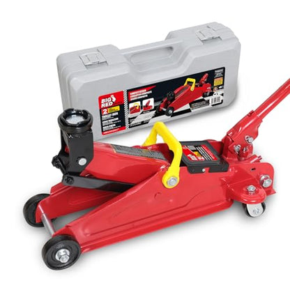 TAM82012 1 Torin Low Profile Hydraulic Trolley Service (Red / Standard With Case / 2 Ton)