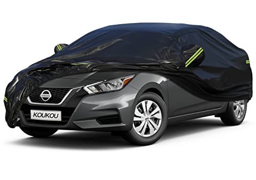 Waterproof Car Cover All Weather (A1-Fit sedan length ( up to 178") / black)
