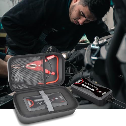 Carrying Case Compatible with NEXPOW Car Jump Starter (Grey)