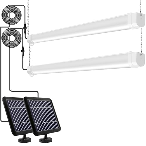 Solar Powered Shop Light with Motion Sensor